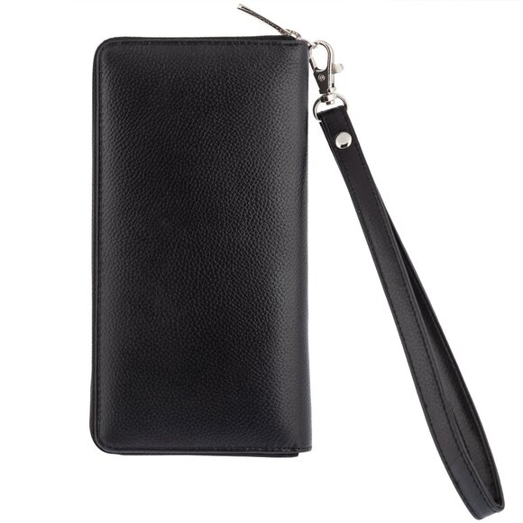 Women's Wallet RFID Long Clutch Zip Around Travel Organizer Purse - Picture 1 of 2